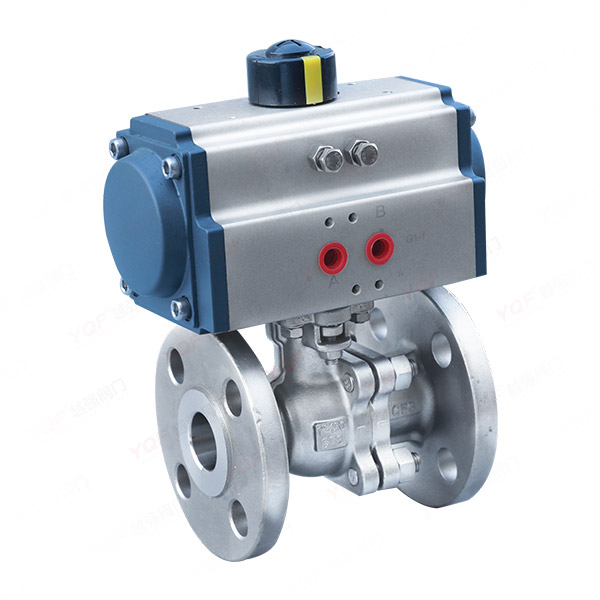 气动法兰球阀