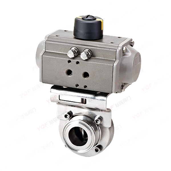 气动卫生级快装蝶阀