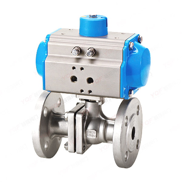 气动法兰球阀
