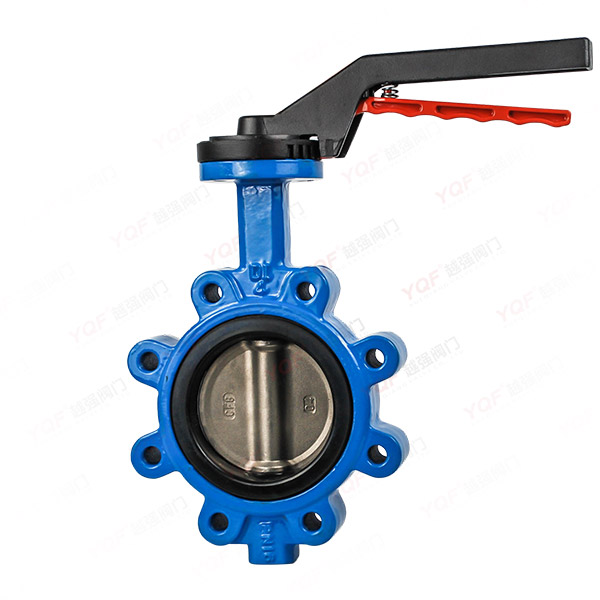 手动衬胶对夹蝶阀