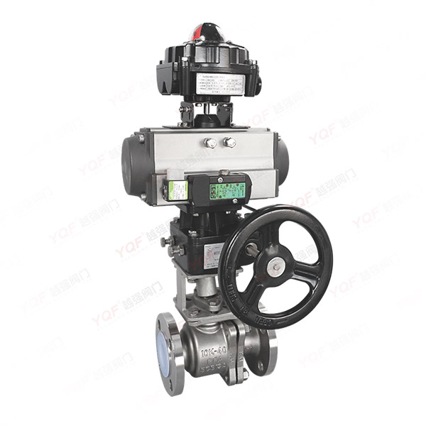 衬氟气动法兰球阀